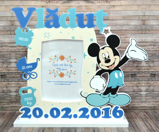 Именная рамка для мальчика - Микки image 3