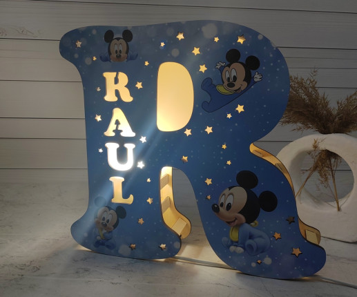 Veioza litera cu Minnie si Mickey Mouse image 5