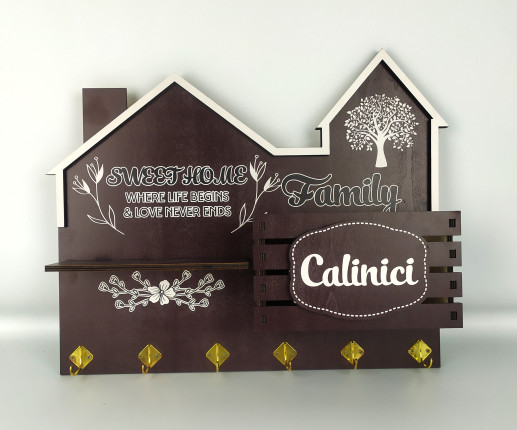 Suport pentru chei ,, Casuta noastra zimbeste'' 1