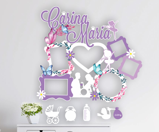 Rama foto cu Fluturași 5