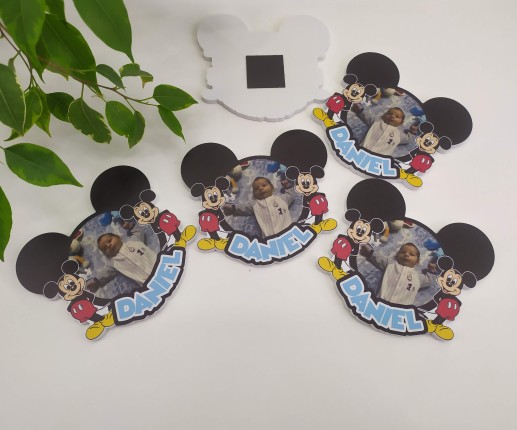 Mărturii magneți pentru botez Mickey Mouse image 4