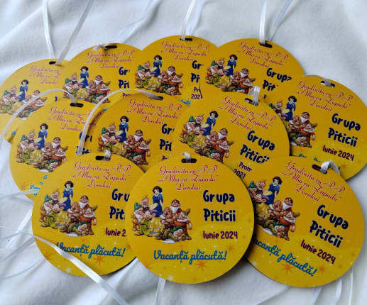 Medalii din lemn ,,Adio Gradiniță,, cu Pitici 3 image 2
