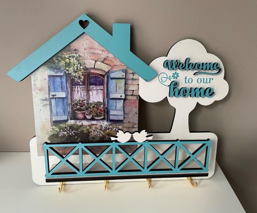 Suport pentru chei “Welcome to our home”