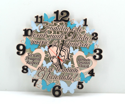 Ceas personalizat pentru familie 8