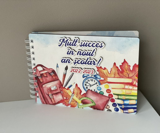 Carnet personalizat cu print scolar