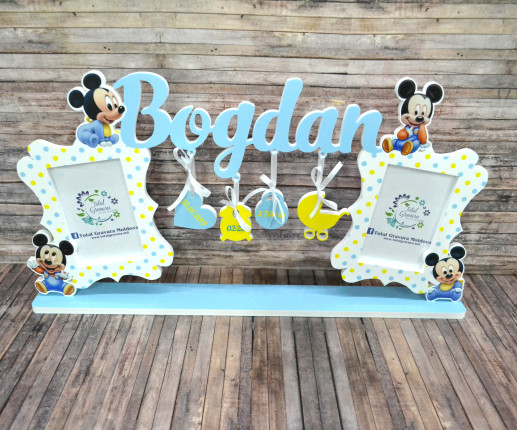 Именная рамка для мальчика - Микки