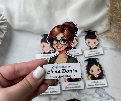 Ecusoane fetita - baiat- profesoara image 3