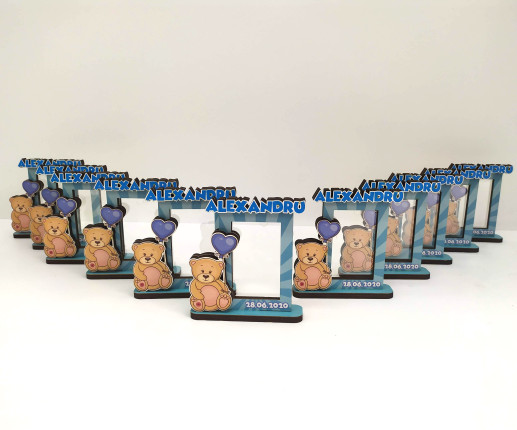 Mărturie -rama foto cu ursuleț image 2