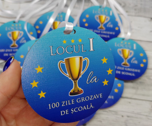 Medalii din lemn ,,100 zile grozave de scoală,,