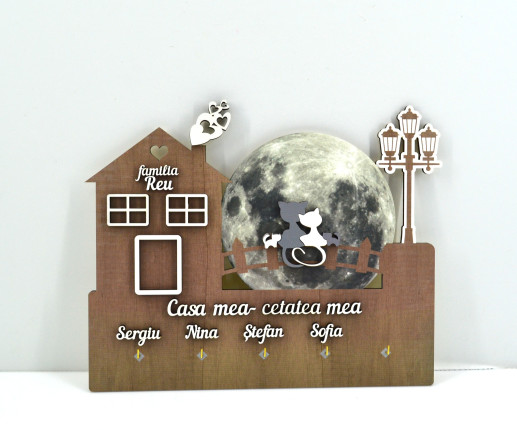 Suport pentru chei “Casa mea cetatea mea” 1
