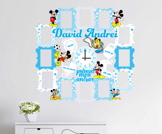 Rama foto cu ceas cu Mickey Mouse 5