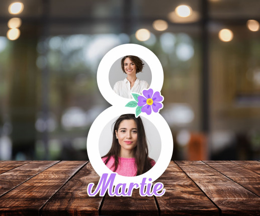 Rama foto in forma de cifra 8 - model 2