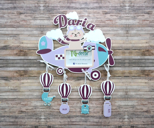 Именная рамка - Самолет