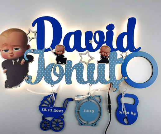 Led cu nume cu Baby Boss