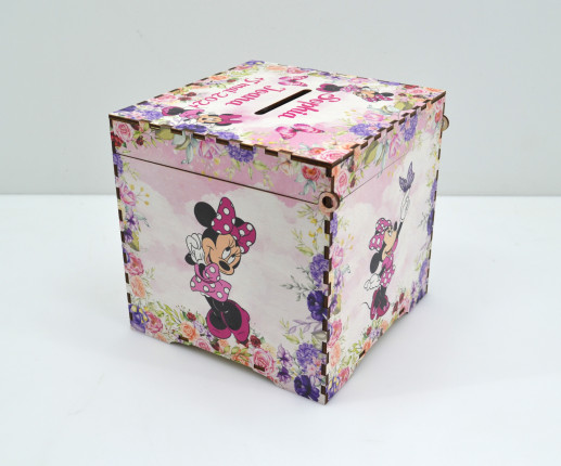 Cutie de dar pentru botez cu Minnie  si Mickey mouse image 2