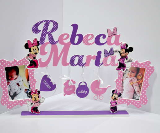 Именная рамка - Минни Маус