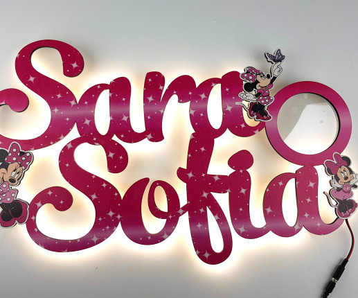 Led cu nume Minnie Mouse 3