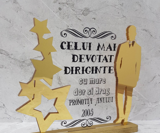 Trofeu personalizat cu Stele  1