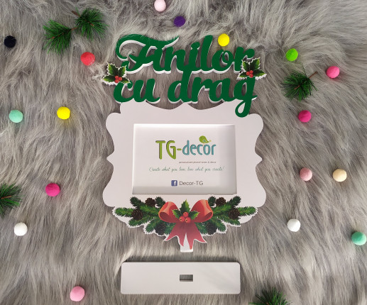 Rama foto cu tematica craciunului pentru fini