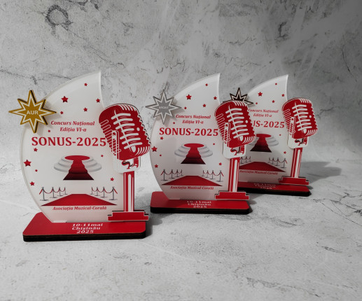 Trofeu personalizate cu Microfon