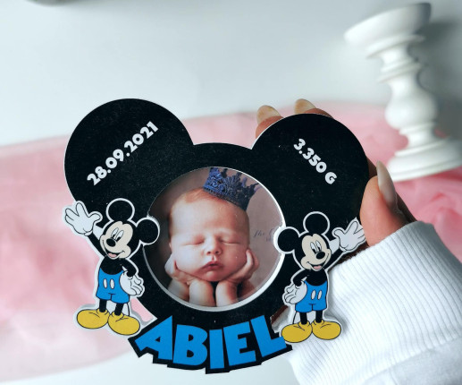 Mărturii magneți pentru botez Mickey Mouse 2