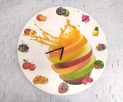 Ceas din lemn cu Fructe
