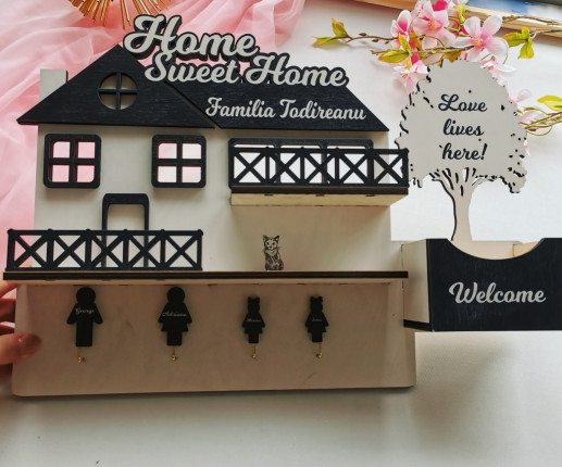 Suport pentru chei ,,Casuta noastra,, 8