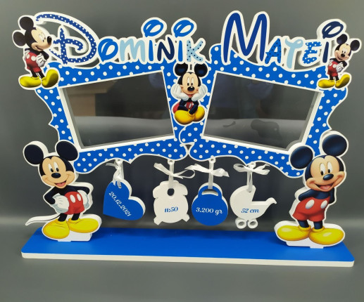 Именная рамка -  Mickey Mouse