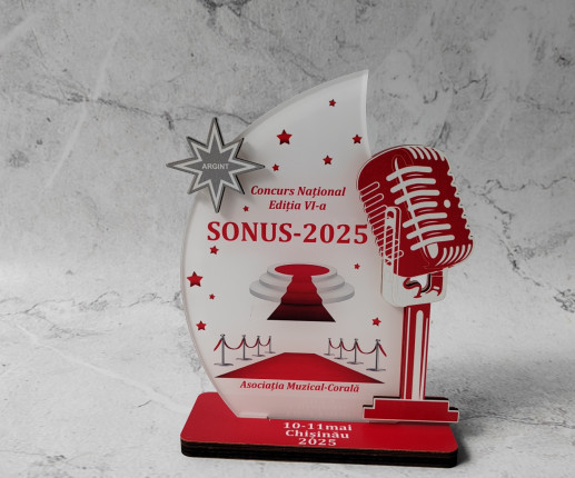 Trofeu personalizate cu Microfon image 3