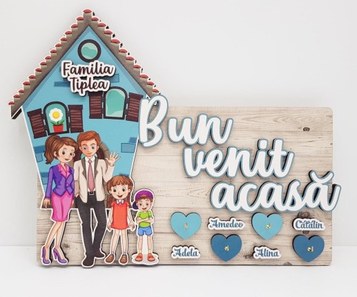 Ключница настенная - Моя семья