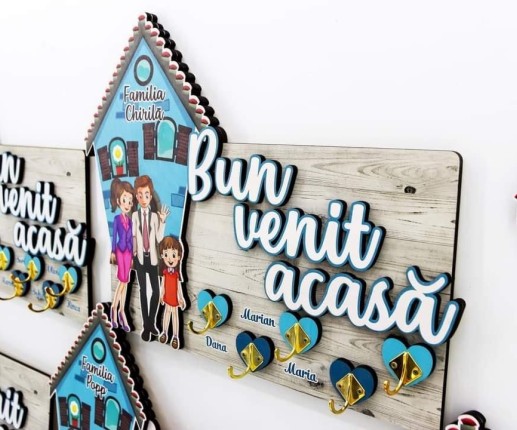 Ключница настенная - Моя семья image 2