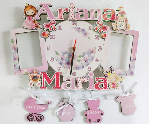 Часы-рамки для фото - Принцесса