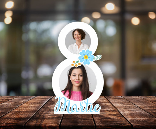 Rama foto in forma de cifra 8 - model 4