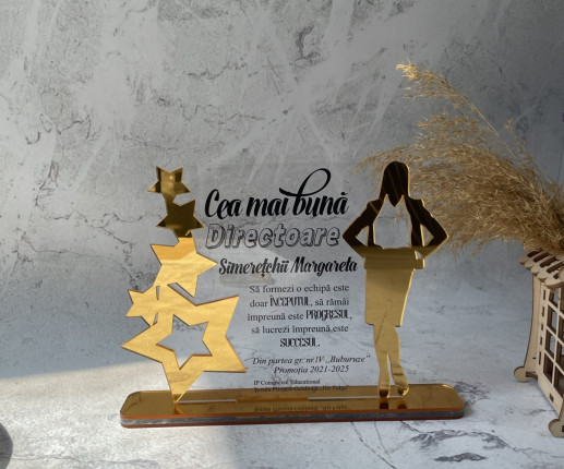 Trofeu personalizat cu Stele 2