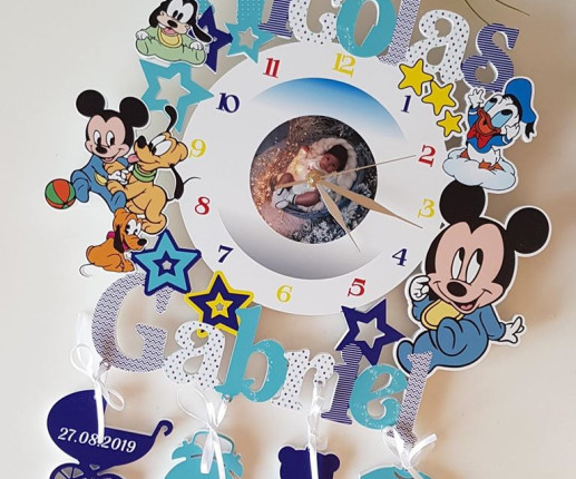 Именные детские  часы - Mickey image 2