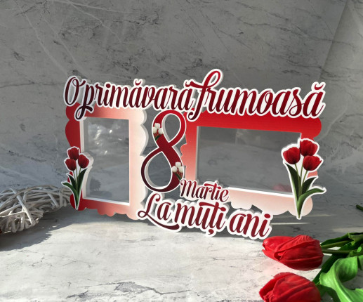 Rama foto ,,O primavara frumosa'' cu lalele