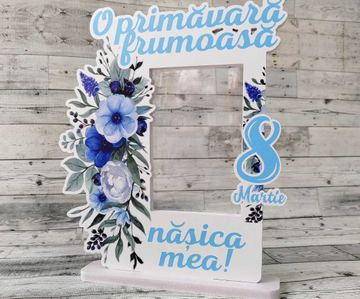 Rama foto ,,O primăvară frumoasă nășica mea''