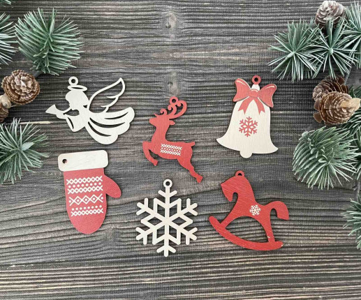 Set jucării pentru brad 10