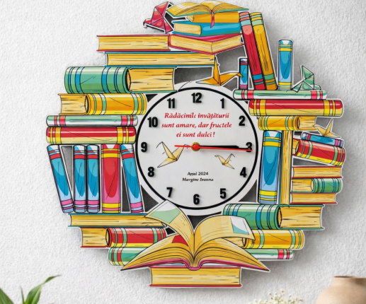 Деревянные часы Книги мудрости