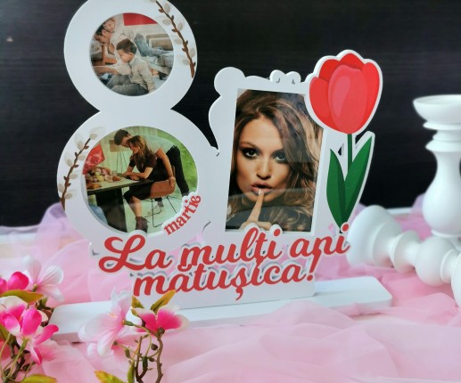 Rama foto cu 8 Martie pentru matusa
