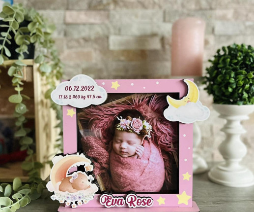 Именная рамка - Мишка