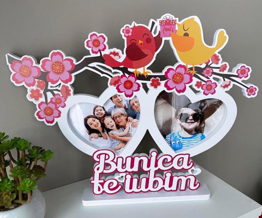 Rama foto cu pasarele Bunica te iubim