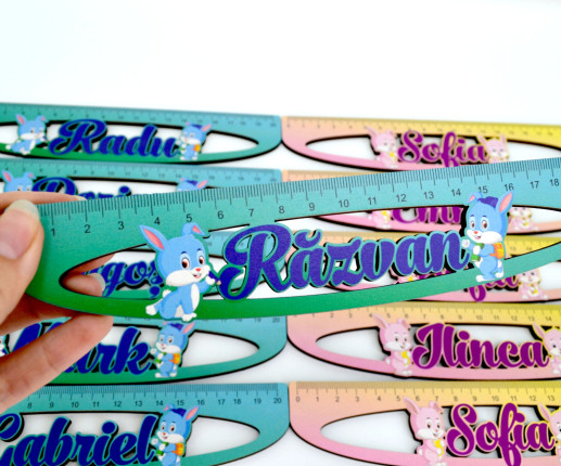 Rigla de lemn cu Iepuras image 3