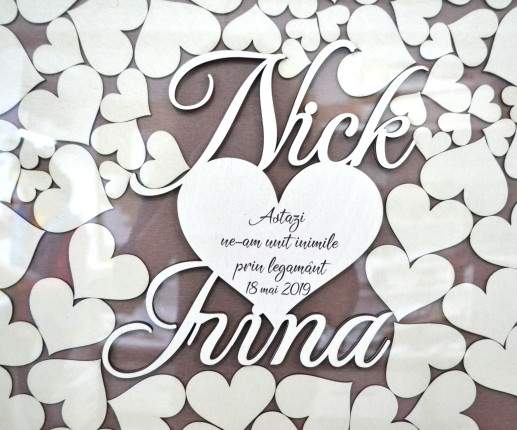 Guest book panou cu sticla image 3