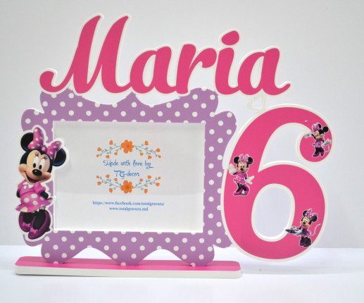 Именная Фоторамка - Минни Маус