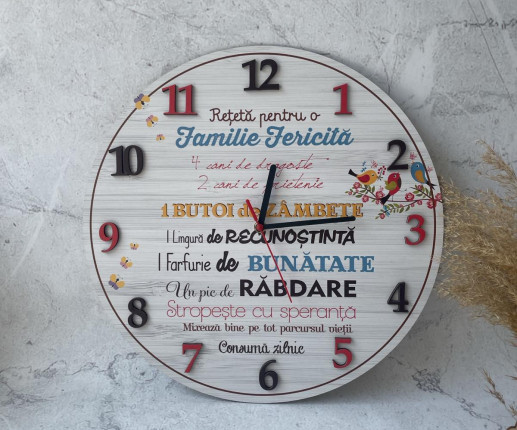 Ceas personalizat pentru familie 14