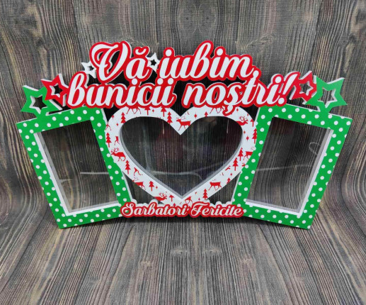 Rama foto cu tematica Craciun "Va iubim bunicii nostrii" image 2