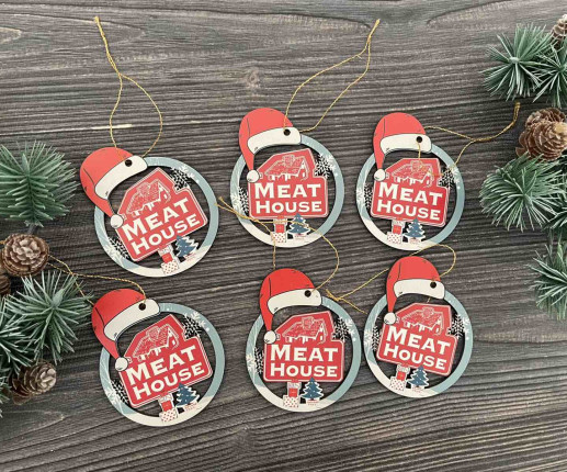 Ornament Craciun din placaj cu logoul companie 2 image 4