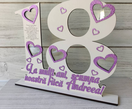 Rama foto cu stativ Inimi