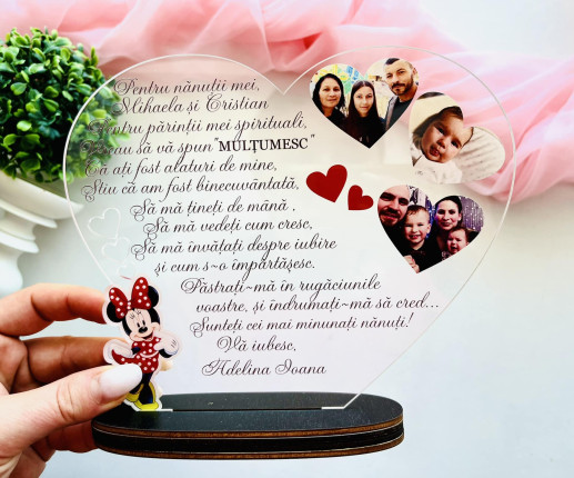 Trofeu personalizat cu Minnie Mouse
